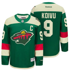 Minnesota Wild Mikko Koivu #9 Green 2016 Stadium Series Premier Jersey