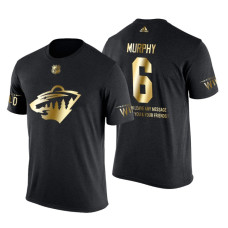 Minnesota Wild Ryan Murphy Gold Limited with Message T-Shirt Black