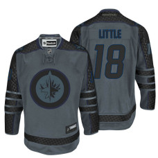 Winnipeg Jets #18 Bryan Little Storm Cross Check Fashion Jersey