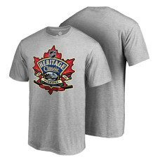 Winnipeg Jets Heathered Gray 2016 Heritage Classic Event Logo Heathered T-Shirt