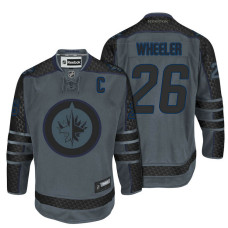 Winnipeg Jets #26 Blake Wheeler Storm Cross Check Fashion Jersey