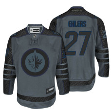 Winnipeg Jets #27 Nikolaj Ehlers Storm Cross Check Fashion Jersey