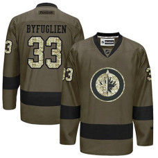 Winnipeg Jets Dustin Byfuglien #33 Green Camo Player Jersey