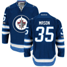 Winnipeg Jets #35 Steve Mason Blue 2017 Draft Premier Hockey Jersey