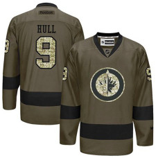 Winnipeg Jets Bobby Hull #9 Green Camo Player Jersey