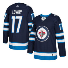 Winnipeg Jets #17 Navy Authentic Home Adam Lowry Jersey