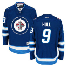 Winnipeg Jets Bobby Hull #9 Navy Blue Home Jersey