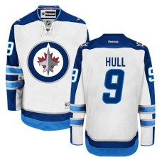 Winnipeg Jets Bobby Hull #9 White Away Jersey