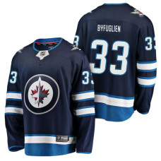 Winnipeg Jets #33 Breakaway Player Dustin Byfuglien Jersey Navy