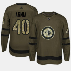 Winnipeg Jets #40 Camo Salute To Service Joel Armia Jersey