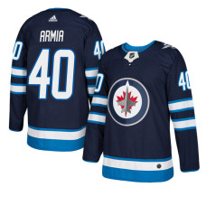 Winnipeg Jets #40 Navy Authentic Home Joel Armia Jersey