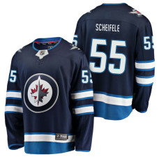 Winnipeg Jets #55 Breakaway Player Mark Scheifele Jersey Navy