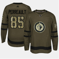 Winnipeg Jets #85 Camo Salute To Service Mathieu Perreault Jersey