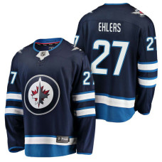 Winnipeg Jets #27 Breakaway Player Nikolaj Ehlers Jersey Navy