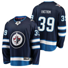 Winnipeg Jets #39 Breakaway Player Toby Enstrom Jersey Navy