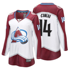 Women's Colorado Avalanche #14 Blake Comeau Fanatics Branded Breakaway White Away jersey