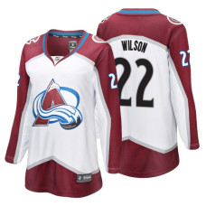 Women's Colorado Avalanche #22 Colin Wilson Fanatics Branded Breakaway White Away jersey