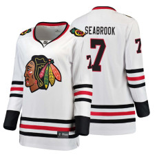 Women's Chicago Blackhawks #7 Brent Seabrook Fanatics Branded Breakaway White Away jersey