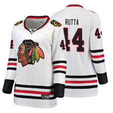 Women's Chicago Blackhawks #44 Jan Rutta Fanatics Branded Breakaway White Away jersey