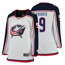 Women's Columbus Blue Jackets #9 Artemi Panarin Fanatics Branded Breakaway White Away jersey