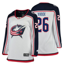 Women's Columbus Blue Jackets #26 Thomas Vanek Fanatics Branded Breakaway White Away jersey