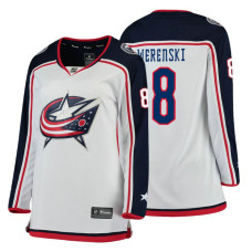 Women's Columbus Blue Jackets #8 Zach Werenski Fanatics Branded Breakaway White Away jersey