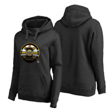 Women's Boston Bruins Midnight Mascot Primary Hoodie Black