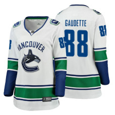 Women's Vancouver Canucks #88 Adam Gaudette Fanatics Branded Breakaway White Away jersey