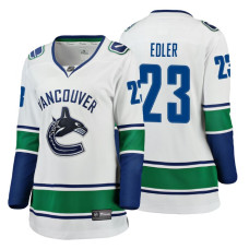 Women's Vancouver Canucks #23 Alexander Edler Fanatics Branded Breakaway White Away jersey