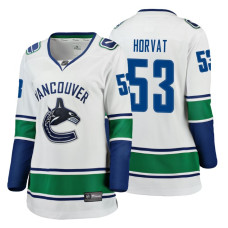 Women's Vancouver Canucks #53 Bo Horvat Fanatics Branded Breakaway White Away jersey