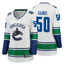 Women's Vancouver Canucks #50 Brendan Gaunce Fanatics Branded Breakaway White Away jersey