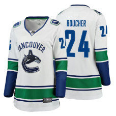 Women's Vancouver Canucks #24 Reid Boucher Fanatics Branded Breakaway White Away jersey