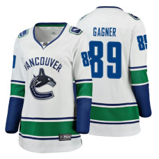 Women's Vancouver Canucks #89 Sam Gagner Fanatics Branded Breakaway White Away jersey