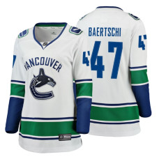 Women's Vancouver Canucks #47 Sven Baertschi Fanatics Branded Breakaway White Away jersey