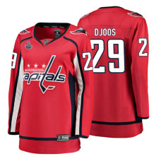 Women's Washington Capitals #29 Christian Djoos Red Breakaway Player Home Stanley Cup Final Bound 2018 Jersey