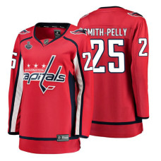 Women's Washington Capitals #25 Devante Smith-Pelly Red Breakaway Player Home Stanley Cup Final Bound 2018 Jersey