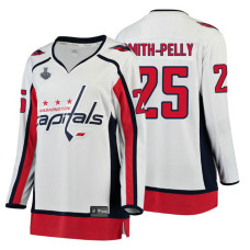 Women's Washington Capitals #25 Devante Smith-Pelly 2018 Stanley Cup Final Breakaway Away White Jersey