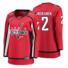 Women's Washington Capitals #2 Matt Niskanen Red Breakaway Player Home Stanley Cup Final Bound 2018 Jersey