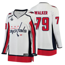 Women's Washington Capitals #79 Nathan Walker 2018 Stanley Cup Final Breakaway Away White Jersey