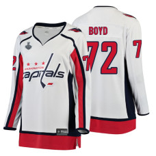 Women's Washington Capitals #72 Travis Boyd 2018 Stanley Cup Final Breakaway Away White Jersey