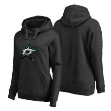 Women's Dallas Stars Midnight Mascot Primary Hoodie Black