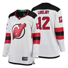 Women's New Jersey Devils #12 Ben Lovejoy Fanatics Branded Breakaway White Away jersey