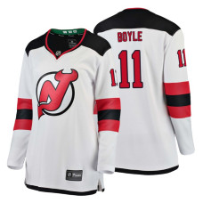 Women's New Jersey Devils #11 Brian Boyle Fanatics Branded Breakaway White Away jersey