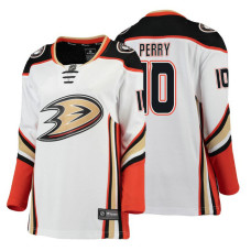 Women's Anaheim Ducks #10 Corey Perry 2018 Fanatics Branded Breakaway White Away jersey