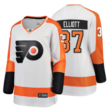 Women's Philadelphia Flyers #37 Brian Elliott Fanatics Branded Breakaway White Away jersey