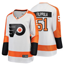 Women's Philadelphia Flyers #51 Valtteri Filppula Fanatics Branded Breakaway White Away jersey