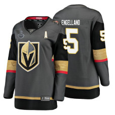 Vegas Golden Knights #5 Deryk Engelland Grey Bound Breakaway Home Player Jersey With 2023 Stanley Cup Patch