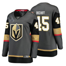 Vegas Golden Knights #45 Jake Bischoff Grey Bound Breakaway Home Player Jersey With 2023 Stanley Cup Patch