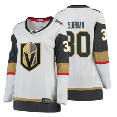 Women's Vegas Golden Knights #30 Malcolm Subban Fanatics Branded Breakaway White Away jersey