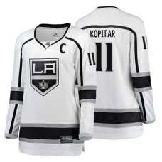 Women's Los Angeles Kings #11 Anze Kopitar Fanatics Branded Breakaway White Away jersey